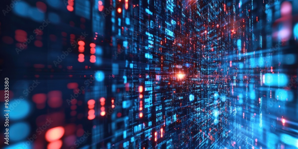 Abstract big data technology background concept. Abstract big data technology background concept.