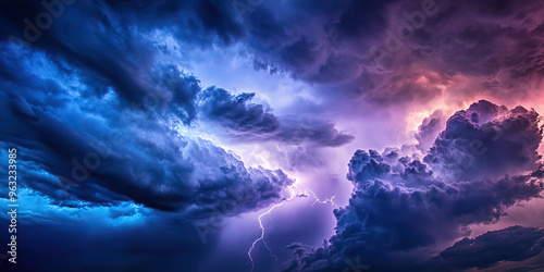 The Raging Storm: A tumultuous sky, filled with dark clouds and flashes of lightning.