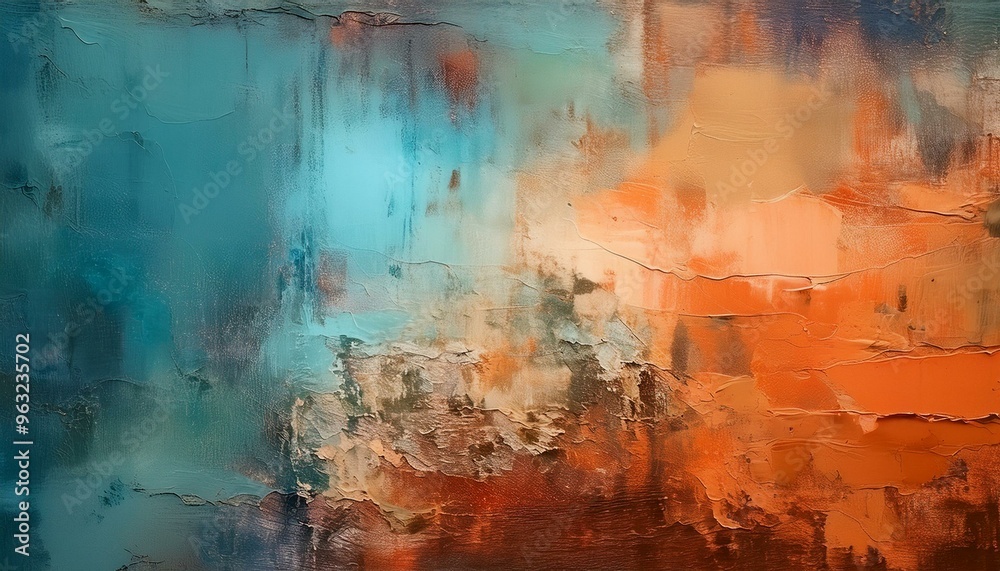 Dynamic Abstract Grunge Texture: Warm and Cold Hues to Transform Your Space Dynamic Abstract Grunge Texture: Warm and Cold Hues to Transform Your Space
