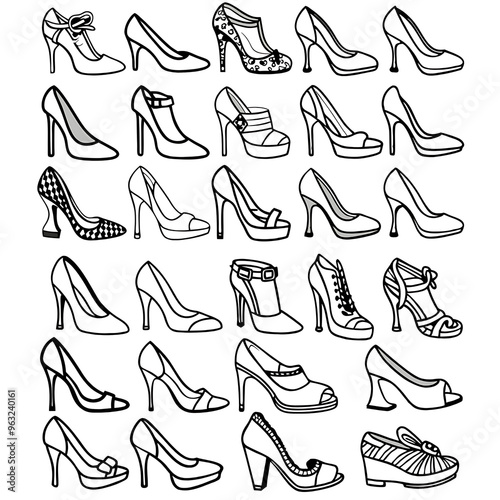 A variety of shoes