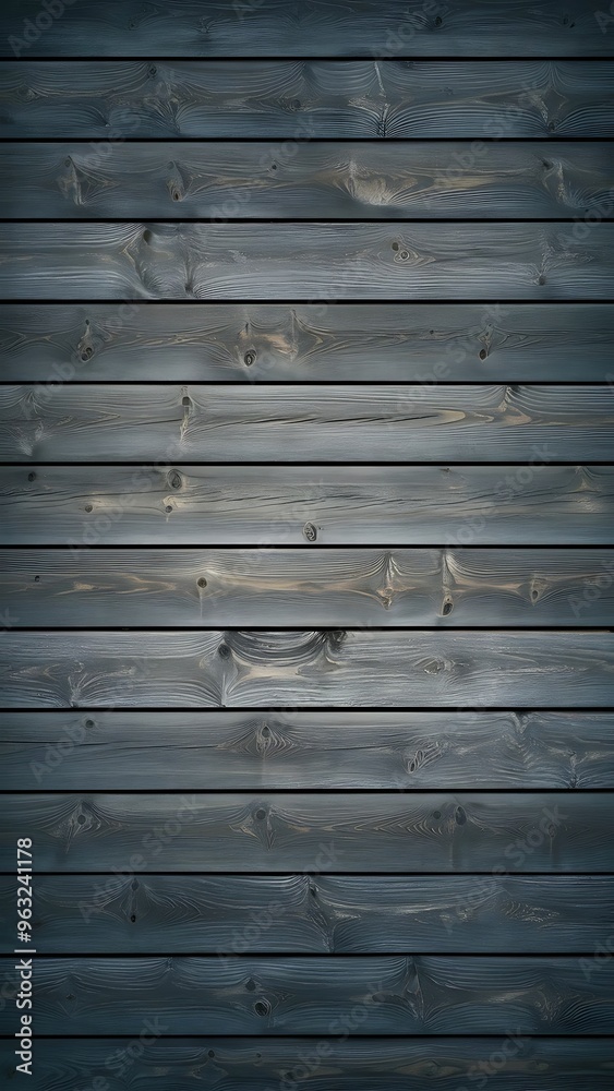 Obraz premium Grey rustic wooden background with horizontal planks