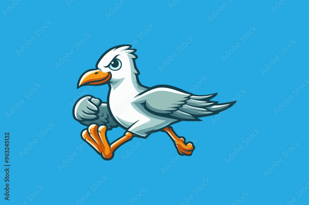 Fototapeta premium Seagull Character Vector for Kids