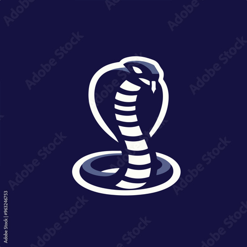 cobra snake logo vector image