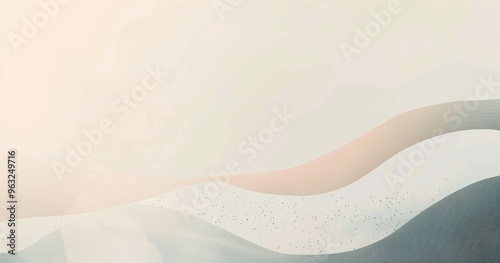 A soft, abstract landscape with gentle curves and muted colors, evoking tranquility.