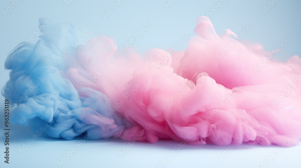 A dreamy cloud of cotton candy smoke, its pastel hues blending seamlessly A dreamy cloud of cotton candy smoke, its pastel hues blending seamlessly