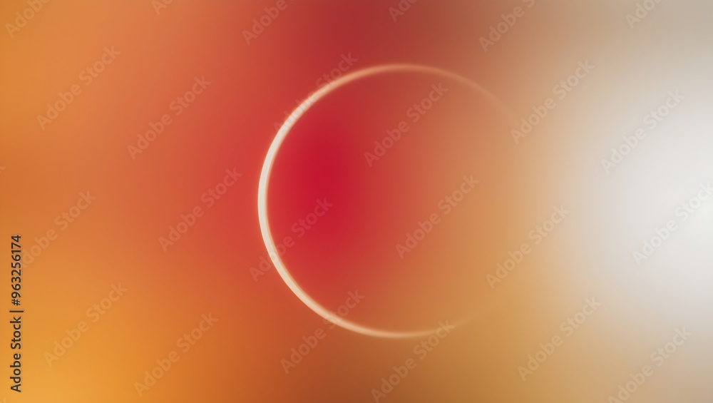 Abstract gradient background with warm colors and a central white ring Abstract gradient background with warm colors and a central white ring
