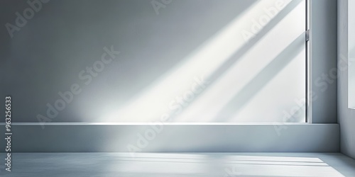 Wallpaper Mural A sophisticated gray background with elegant light and shadow play, perfect for product displays. Torontodigital.ca