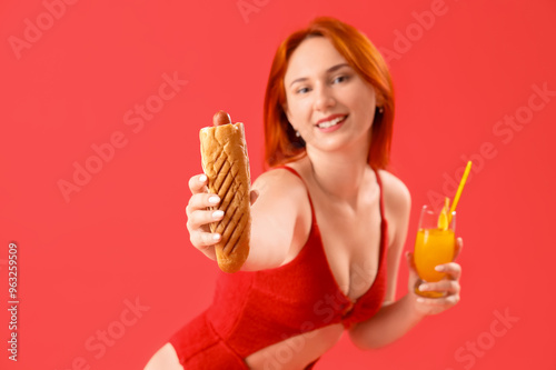 Beautiful young woman in sw...