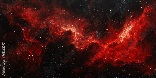 Red Nebula with Stars.