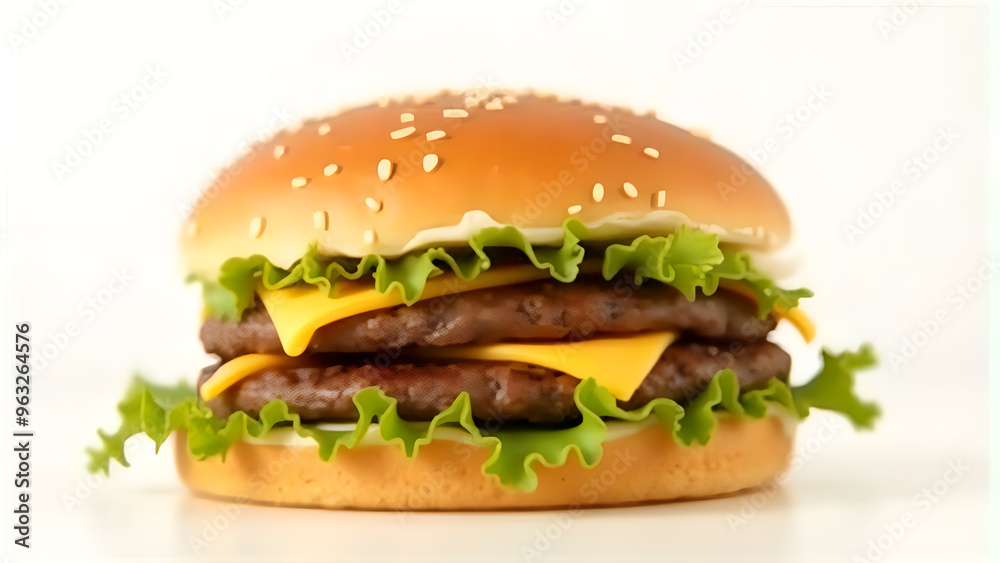 hamburger on a white background hamburger on a white background