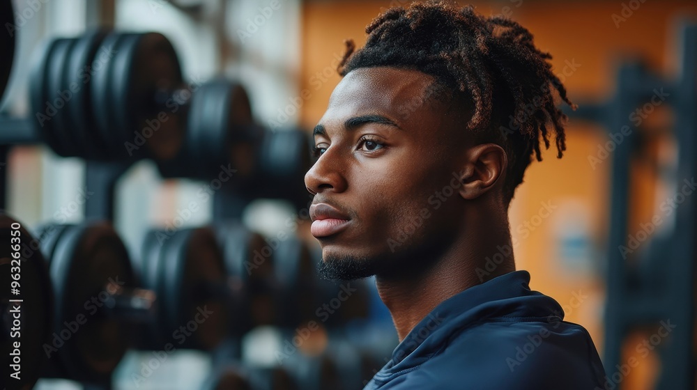 Φωτογραφία Mental Health and Fitness: Young Man Finding Strength in Weightlifting to Overco