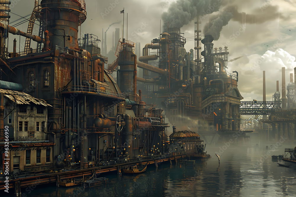 Fototapeta premium refinery at night