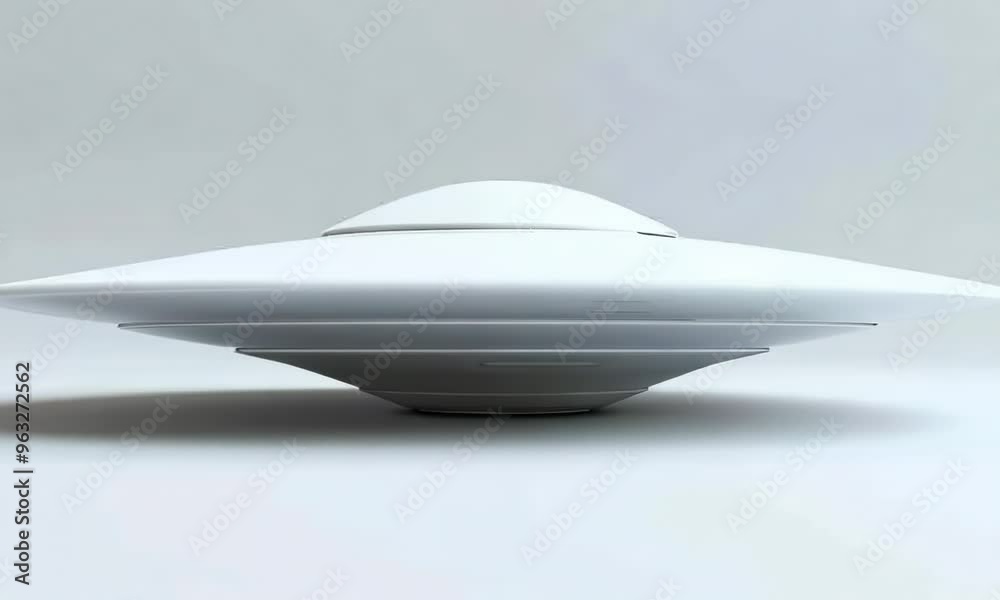 Isolated white saucer on white background, Video Isolated white saucer on white background, Video