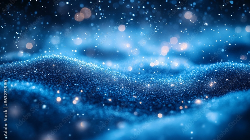 Obraz premium Green Bokeh Blurred Background, Creating a Calm and Serene Effect for Nature-Inspired Designs, Promotional Content, and Relaxed Visuals, Generative AI