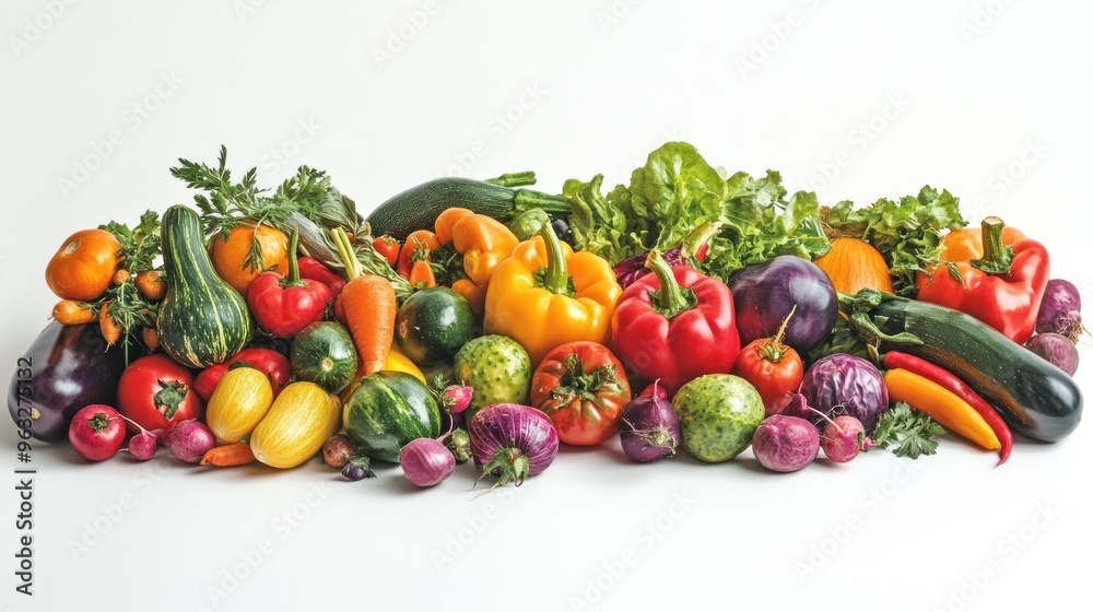 A Colorful Collection of Fresh Vegetables A Colorful Collection of Fresh Vegetables