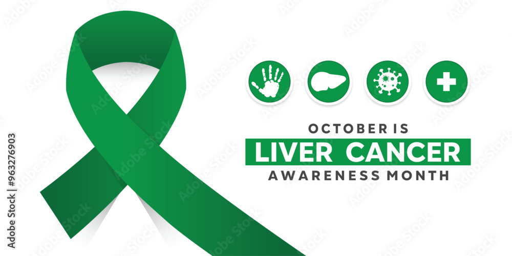 Liver Cancer Awareness Month. Ribbon, hand, liver, cancer and plus icon. Great for cards, banners, posters, social media and more. White background. Liver Cancer Awareness Month. Ribbon, hand, liver, cancer and plus icon. Great for cards, banners, posters, social media and more. White background.