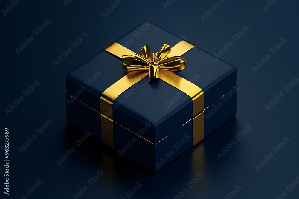 Luxury Gift Box with Gold Ribbon Luxury Gift Box with Gold Ribbon