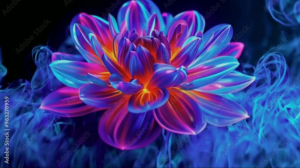 blue and yellow flower blue and yellow flower