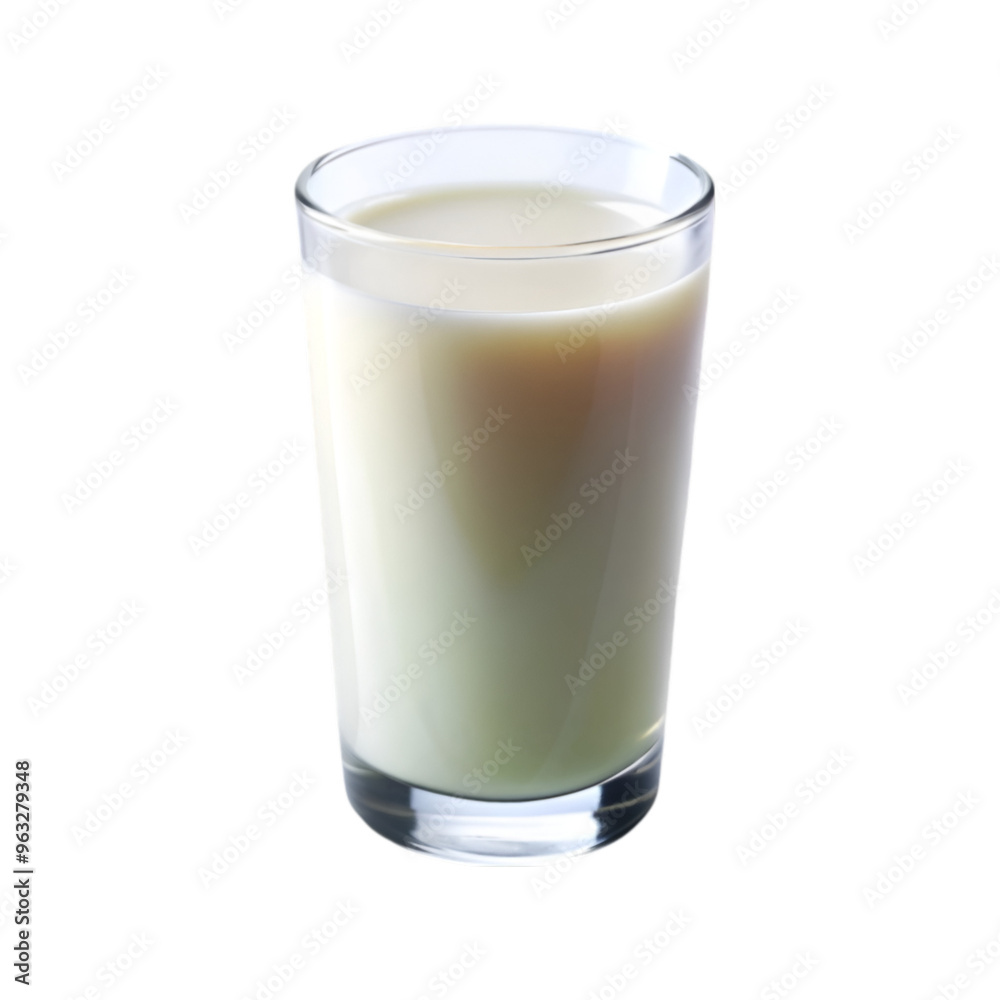 Glass of milk isolated on transparent background Glass of milk isolated on transparent background