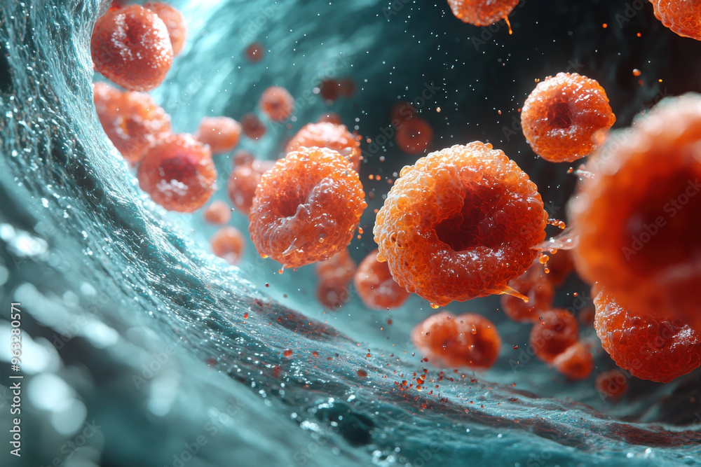 Chronic myeloid leukaemia background wallpaper design, modern creative and colorful png file