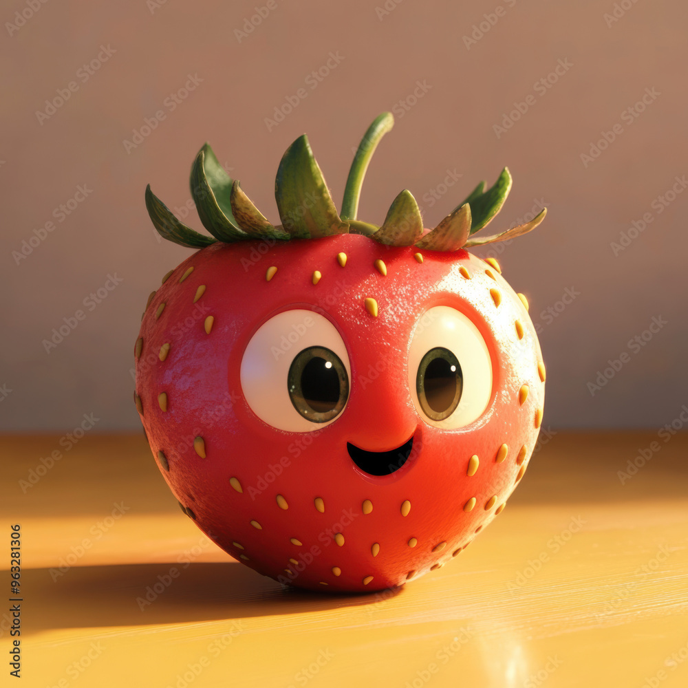 Fototapeta premium Happy Strawberry.