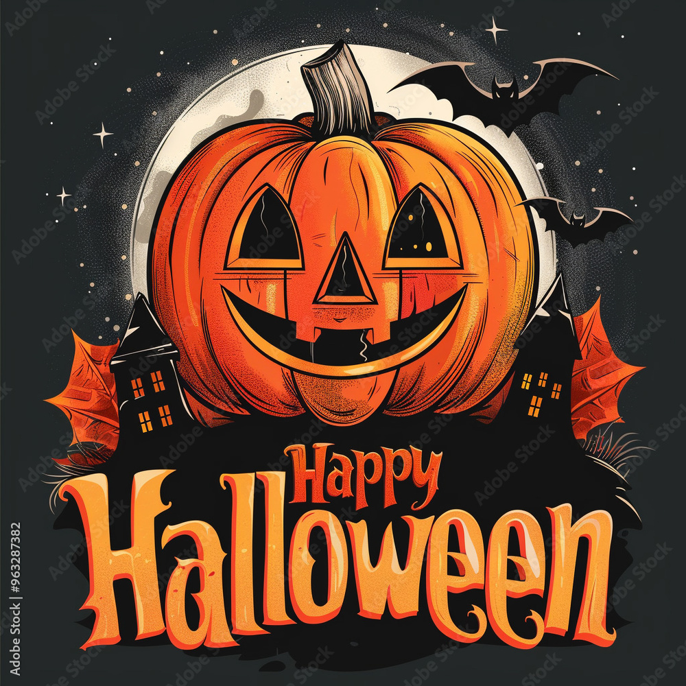 Fototapeta premium Happy halloween celebration image