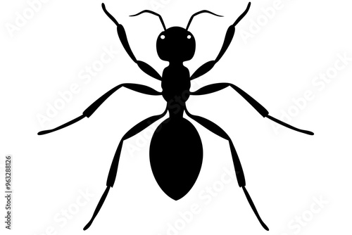 Ant silhouette vector illustration