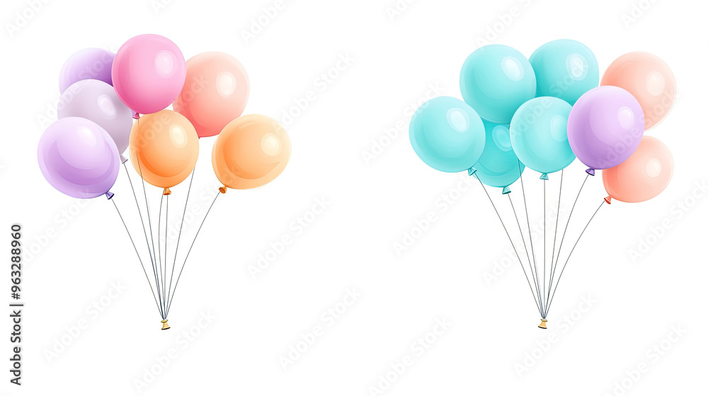 3d cartoon illustration of a air balloon on white background, minimalist design 3d cartoon illustration of a air balloon on white background, minimalist design