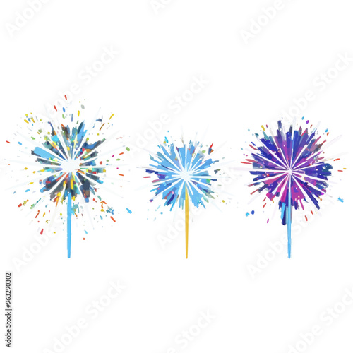 fireworks over background