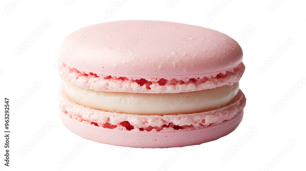 pink macaroons isolated on white pink macaroons isolated on white