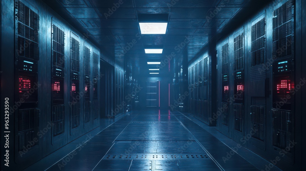 Fototapeta premium Repurposed nuclear bunker data center