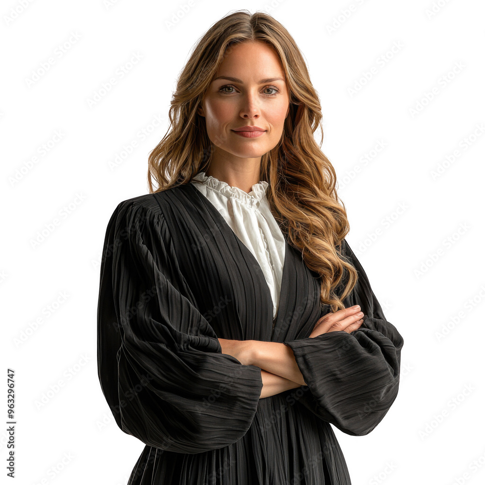 Court Clerk woman isolated on a transparent background png file no background - pretty female model portrait png file
