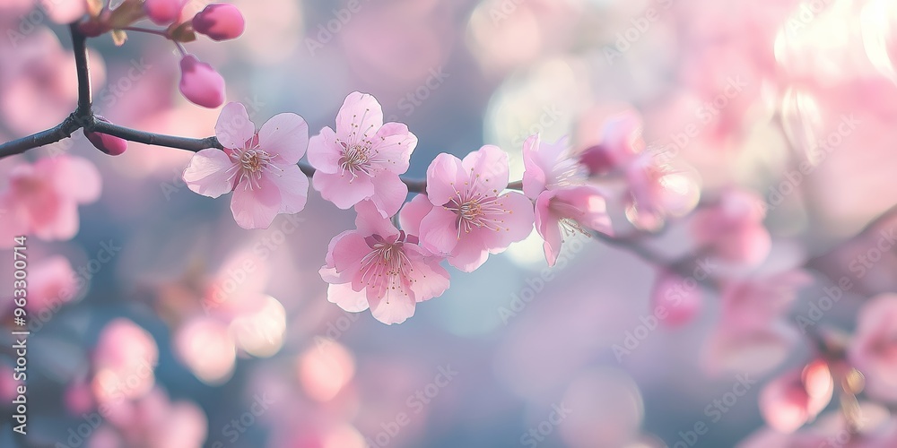 A close-up shot of delicate cherry blossoms exuding a soft, pastel vibe, epitomizing beauty and the essence of spring. A close-up shot of delicate cherry blossoms exuding a soft, pastel vibe, epitomizing beauty and the essence of spring.