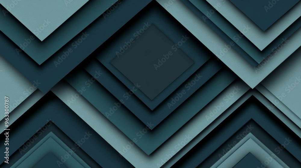 Geometric abstract background in teal and dark green colors Geometric abstract background in teal and dark green colors