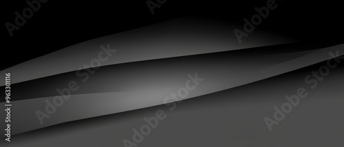 Abstract black wave gradient background for modern design