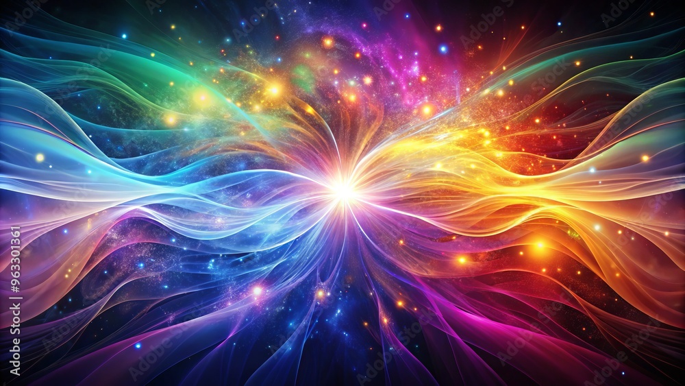 Naklejka premium vibrant pulsing radiance luminous ethereal whisper