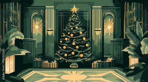 Art Deco Christmas Tree