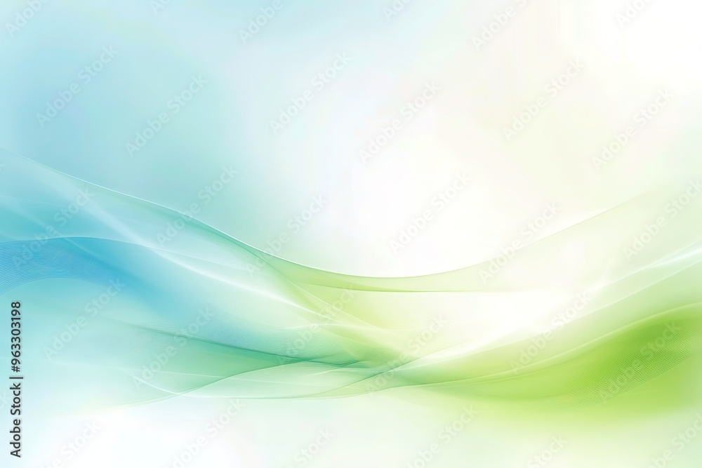 A blue and green wave with a white background A blue and green wave with a white background