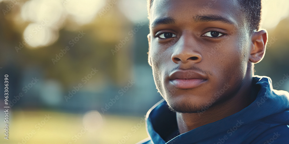 Determined Athlete: A young man in a tracksuit, his head tilted back and a look of determination in his eyes. Determined Athlete: A young man in a tracksuit, his head tilted back and a look of determination in his eyes.