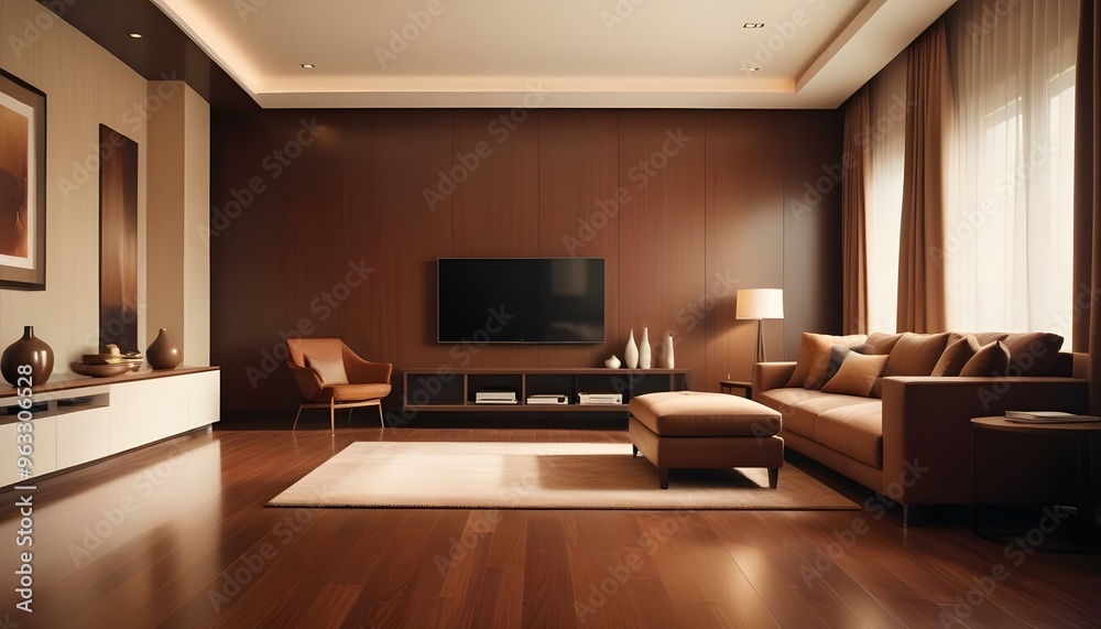Photo interior modern design room 3d illustration Photo interior modern design room 3d illustration