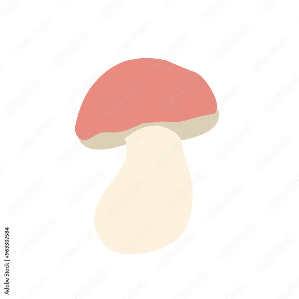 Mushrooms vector flat illustration Mushrooms vector flat illustration