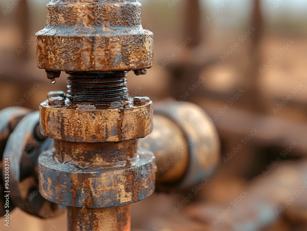 Rusty Mechanical Equipment Showcasing Market Impacts on Production Sector Rusty Mechanical Equipment Showcasing Market Impacts on Production Sector