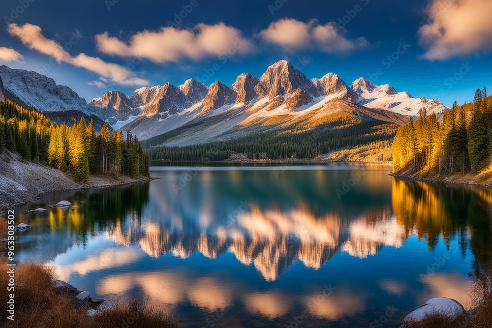Fototapeta premium Beautiful lake in the mountains. Nature, travel, vacation, nature