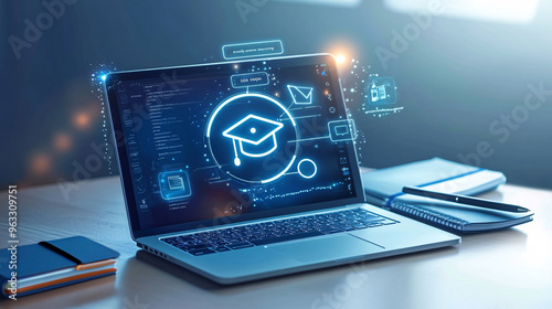 Wallpaper Mural Online Education and Learning Concept Torontodigital.ca