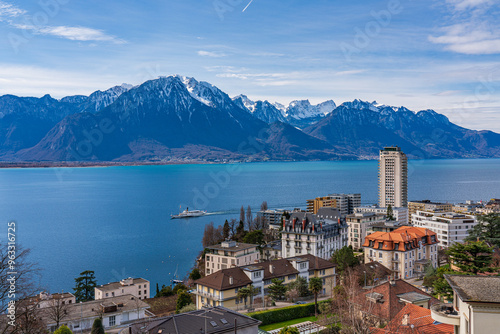 2024 Beautiful view on lake Geneva and Montreux