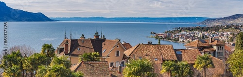 2024 Beautiful view on lake Geneva and Montreux