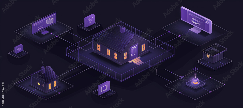 A schematic diagram of a secure network connection, featuring firewalls ...