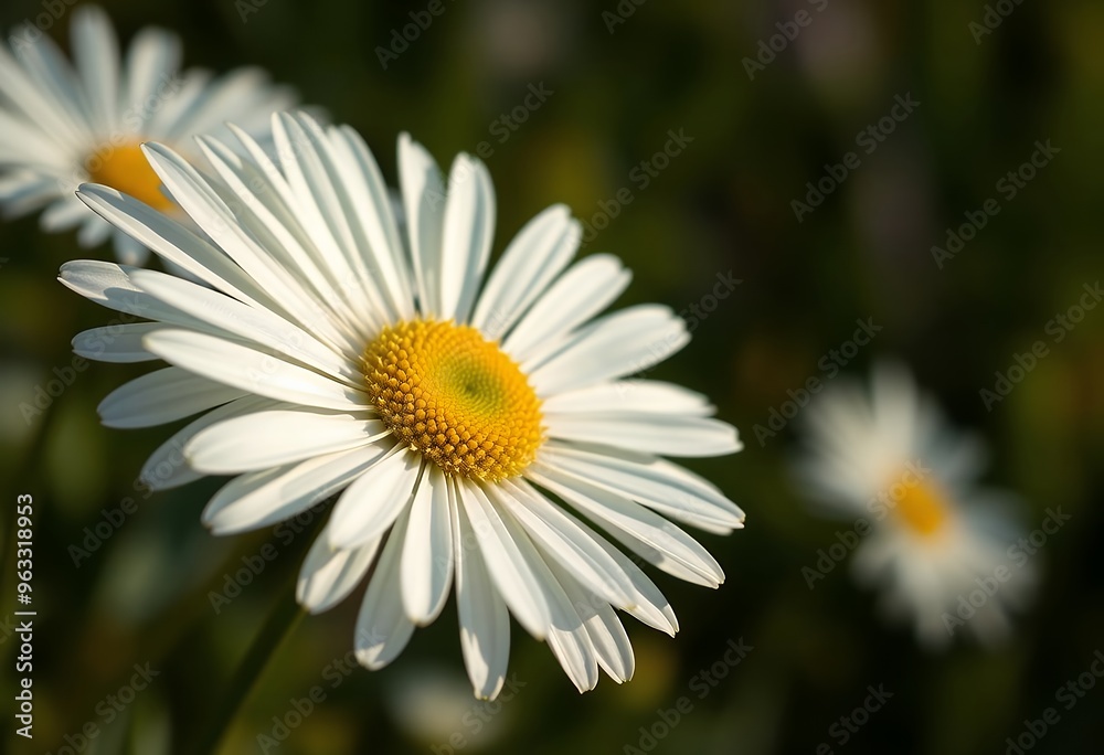 White daisy flower in the spring season White daisy flower in the spring season