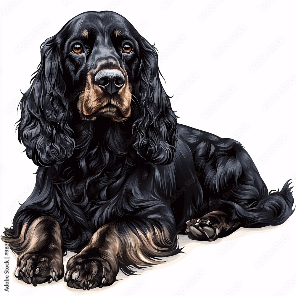 Adorable Cocker Spaniel Clipart for Crafting Projects | High Resolution Dog Illustration on White Background for Digital Designs Adorable Cocker Spaniel Clipart for Crafting Projects | High Resolution Dog Illustration on White Background for Digital Designs