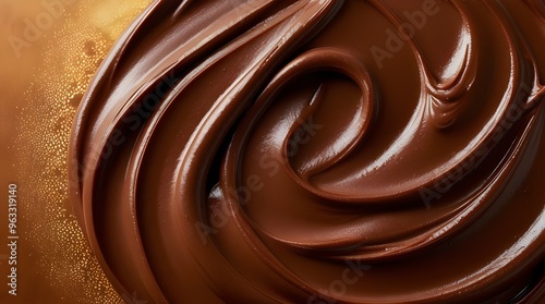 Cream chocolate spread surface, background and texture
 photo